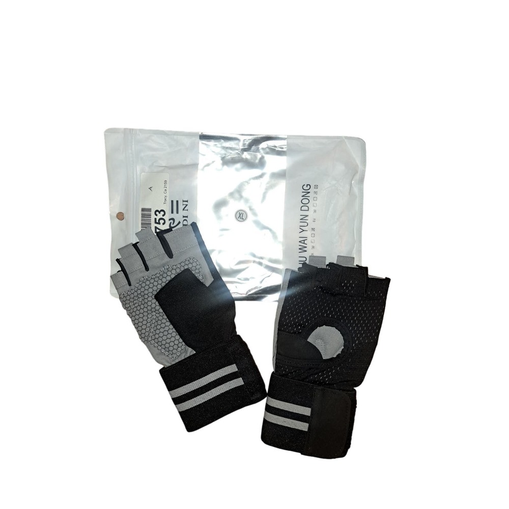 NEW Cycling-Workout Gloves Women Half Finger Gel Padded Gloves for Women Sz XL